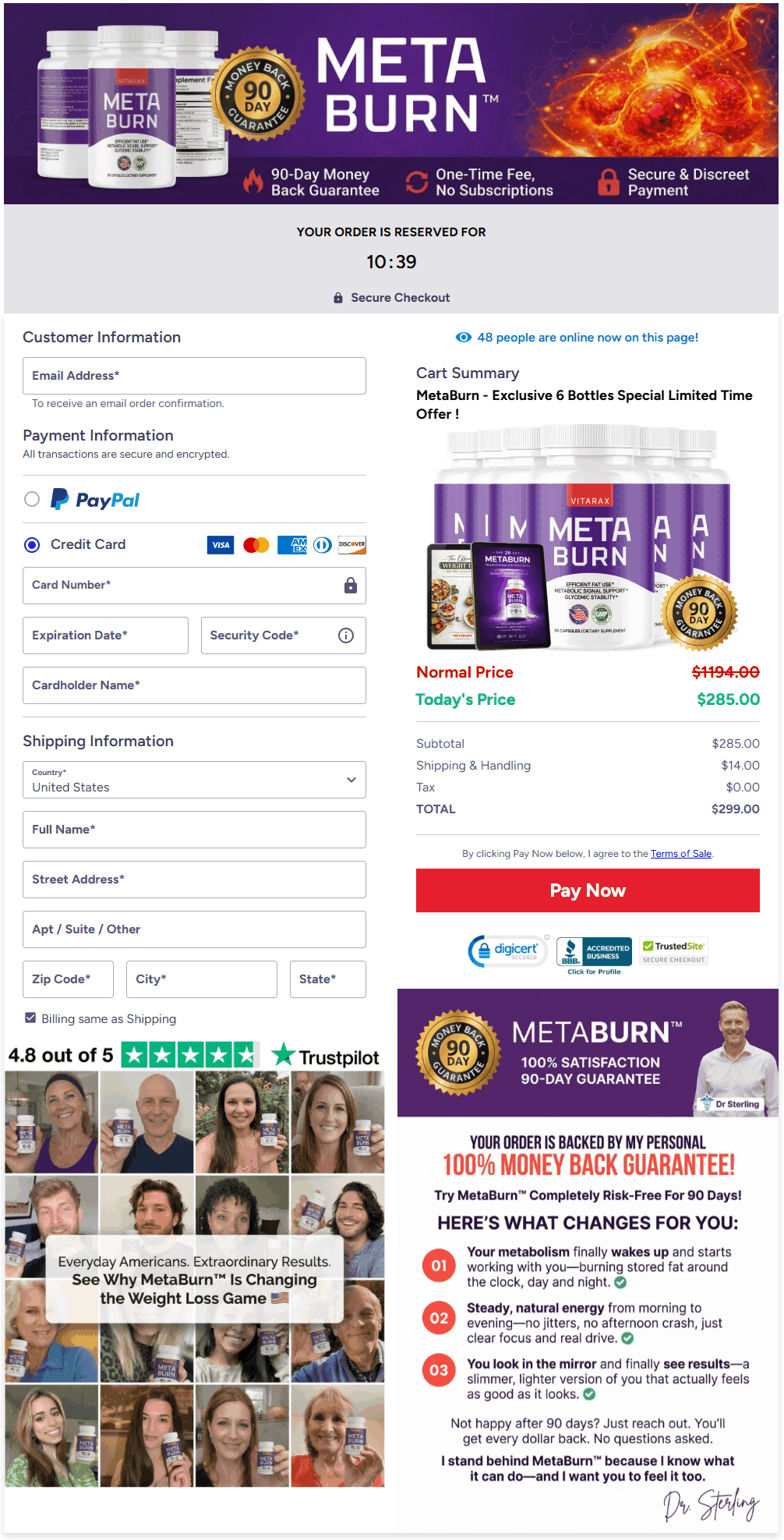 Order MetaBurn
